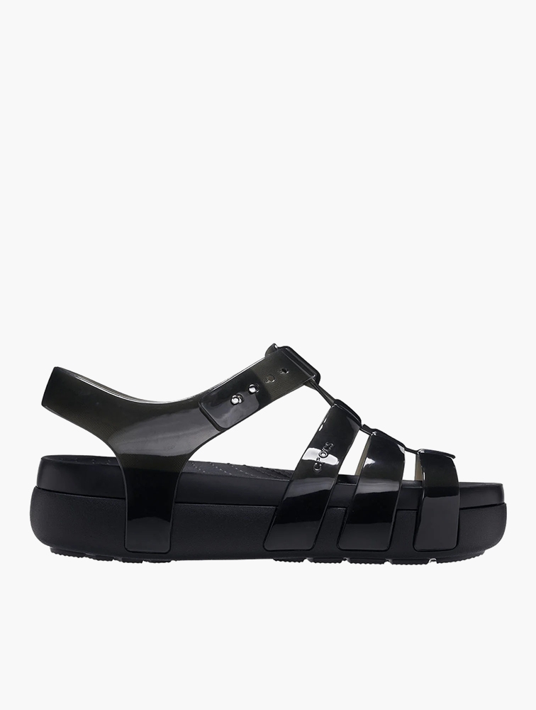 MyRunway Shop Crocs Black Splash Glossy Fisherman Sandals for